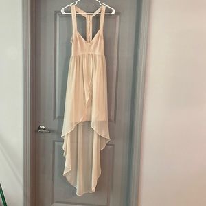 Ivory high low dress